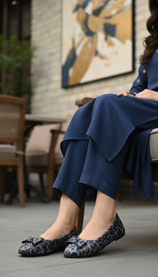 Blue Casual Pumps For Women WN1380