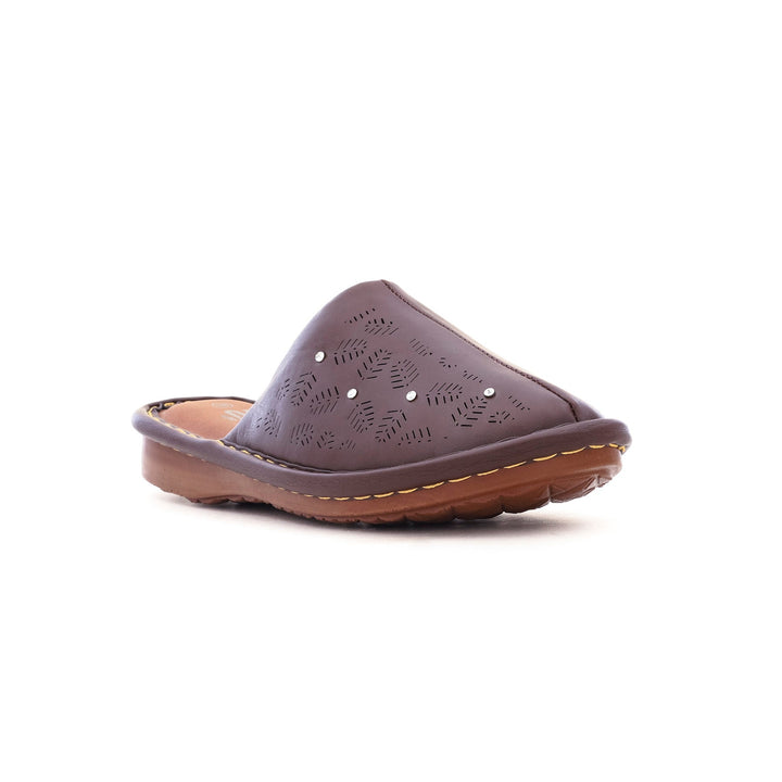 Brown Winter Warm Slipper WN3030