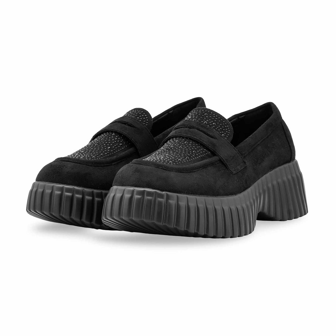 Black Moccasin For Ladies WN4527