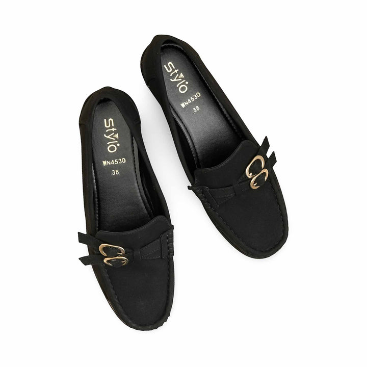 Black Moccasin For Ladies WN4530