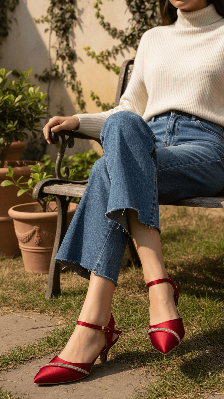 Maroon Court Shoes WN5340