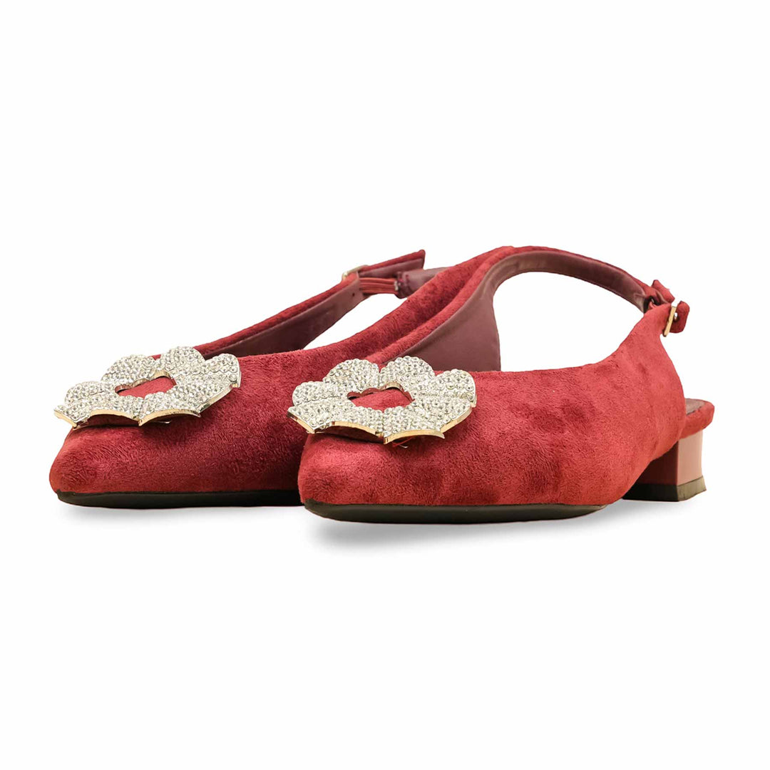 Maroon Back Open For Women WN5449