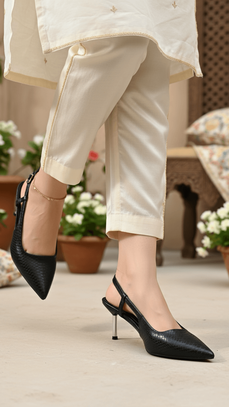 ظهر أسود مفتوح للنساء WN5450