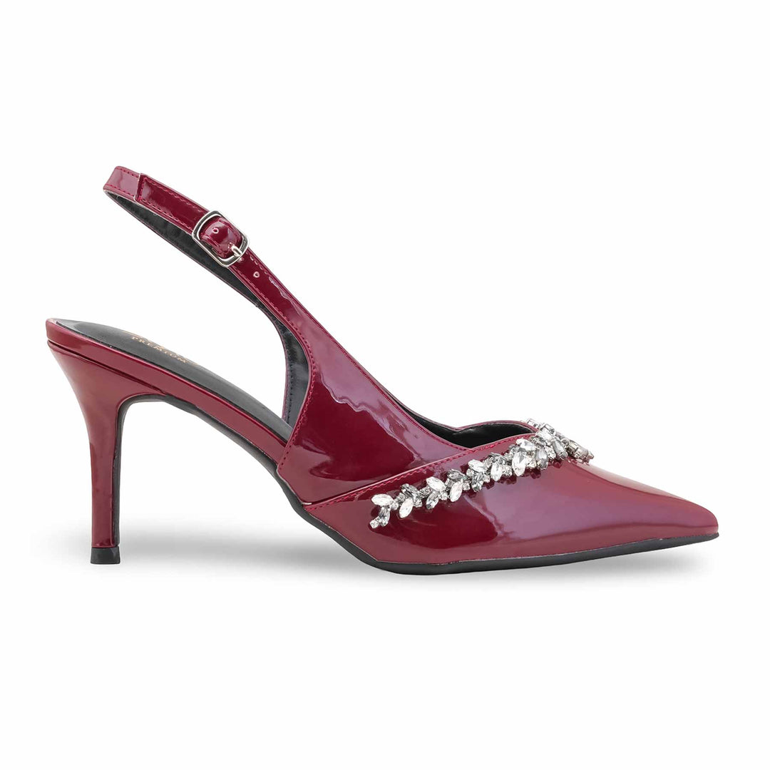 Maroon Back Open For Ladies WN5452