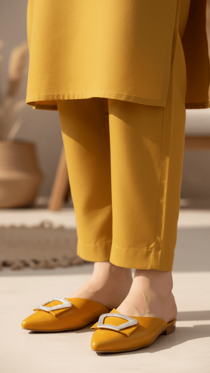 Mustard Back Open For Women WN5505