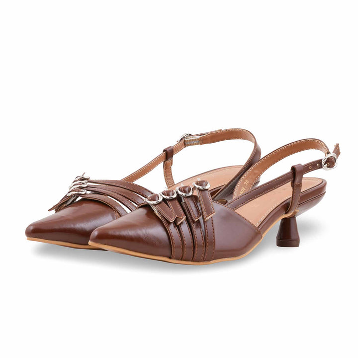 Brown Back Open For Ladies WN5506