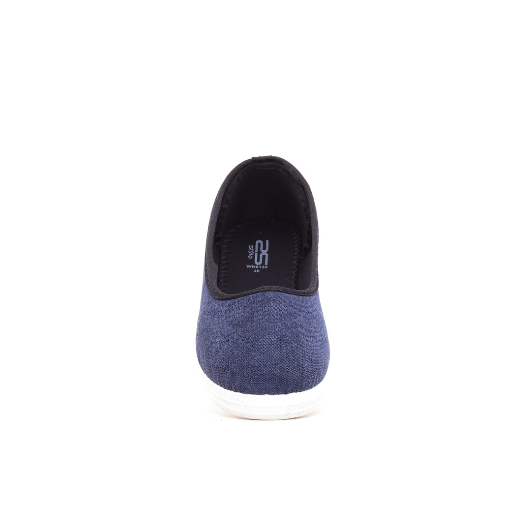 Blue Canvas Slip On WN6122