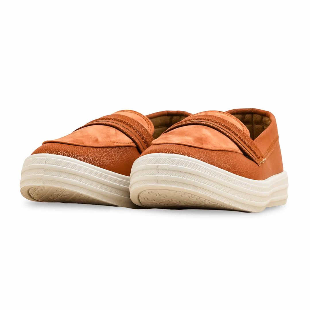 Brown Sneaker For Women WN6172
