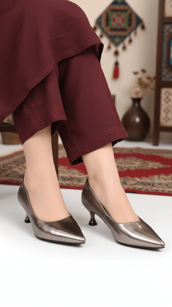 Grey Court Shoes For Ladies WN7516