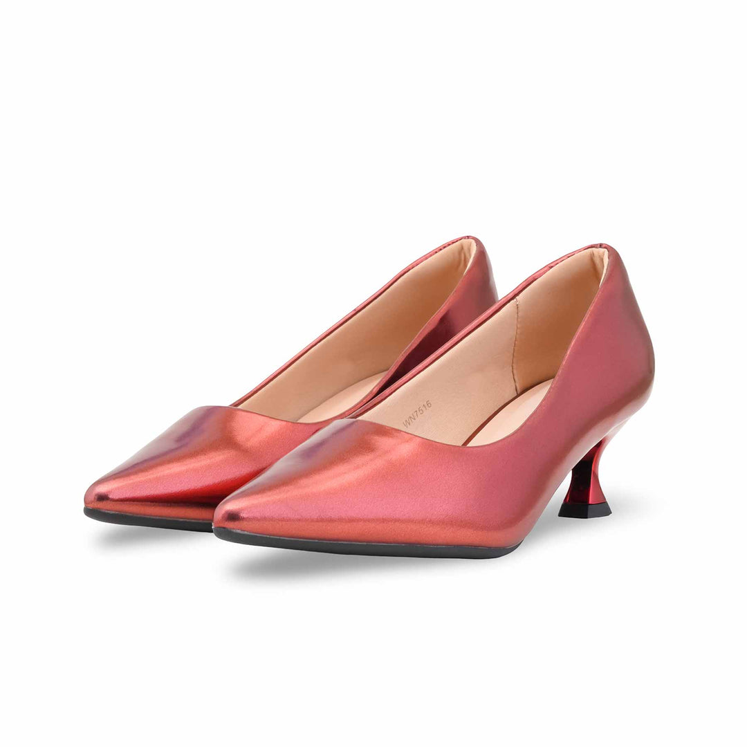 Maroon Court Shoes For Ladies WN7516