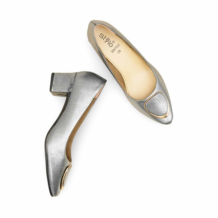 Grey Court Shoes For Ladies WN7537