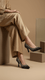 Black Fancy Bridal Court Shoes WN7543