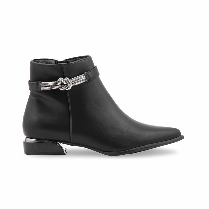 Black Long Shoes For Ladies WN9024