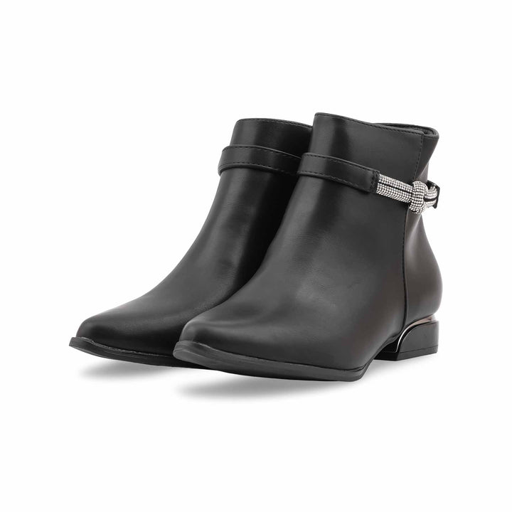 Black Long Shoes For Ladies WN9024