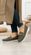 Green Moccasin For Women WNS006