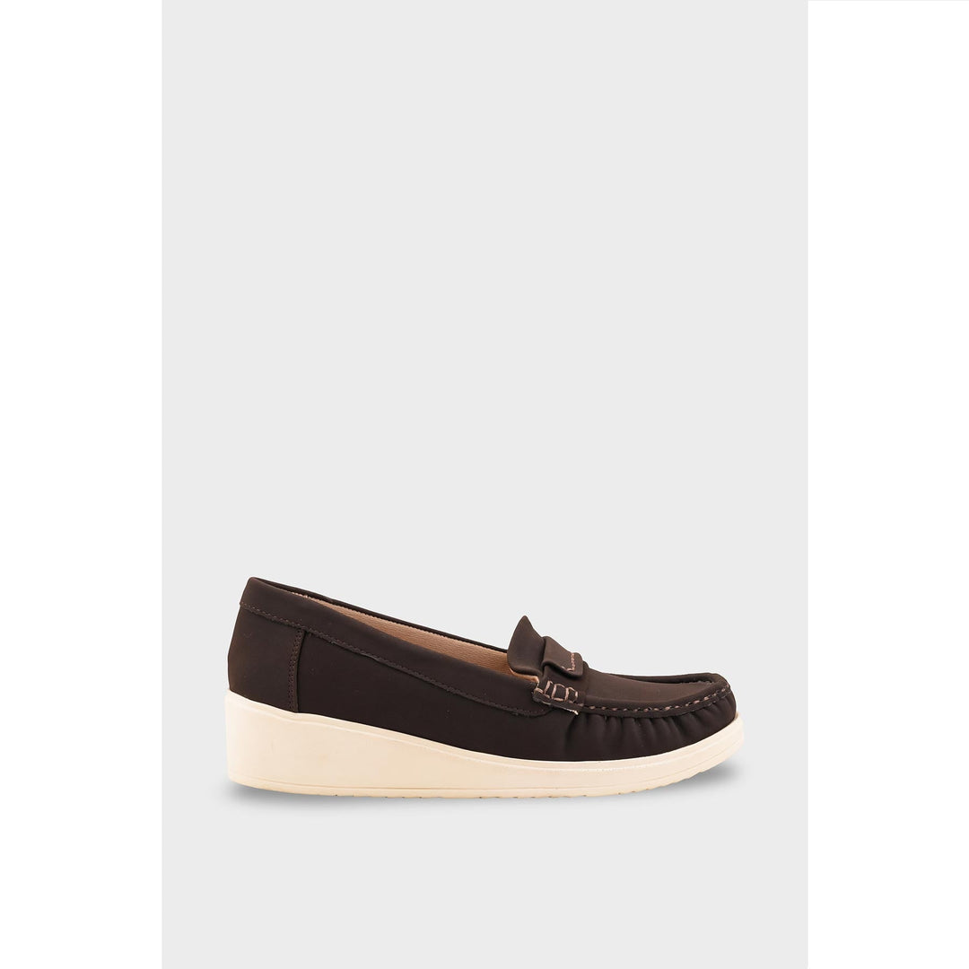 Coffee Women Casual Moccasin -WS002541