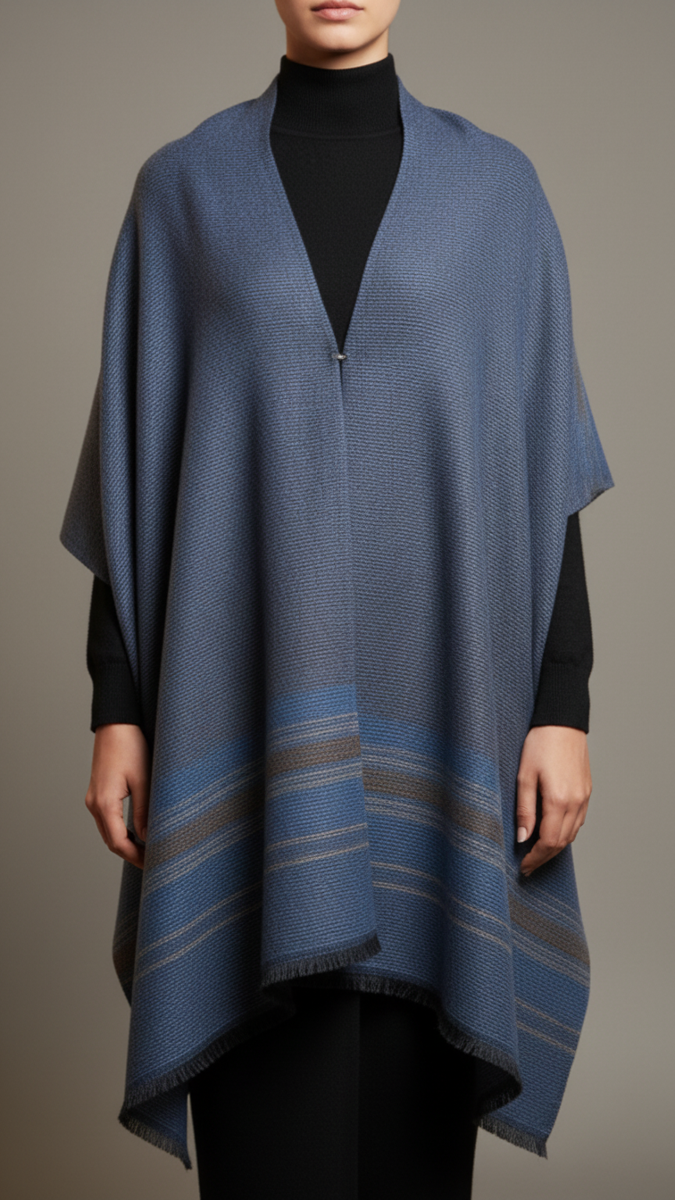 وشاح كاب شتوي أزرق سماوي PW5913