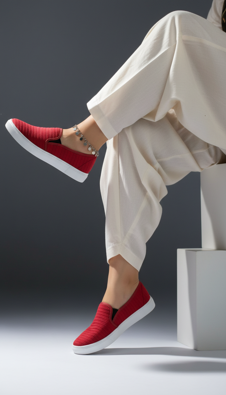Red Casual Sneaker WN6204