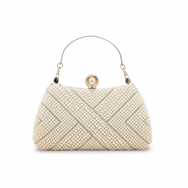 White Bridal Clutch P24287