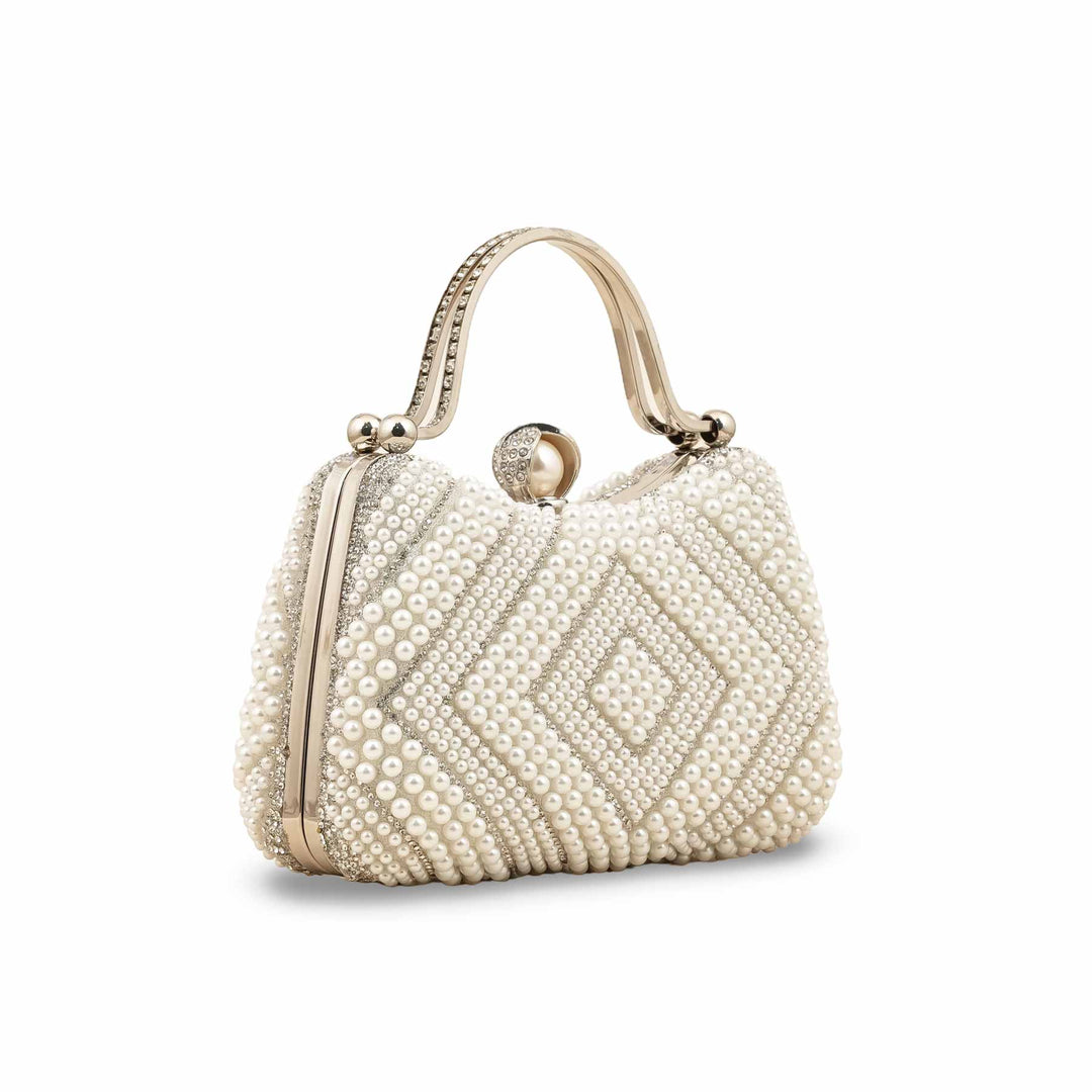 White Bridal Clutch p24293