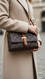 Coffee Formal Shoulder Bag For Women P36417