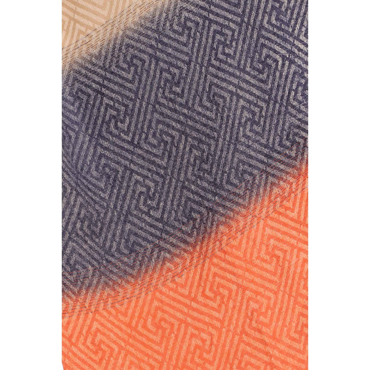 Orange Two Tone Shawl PW2734